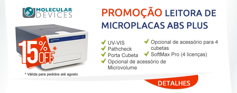 Promoção Leitora de microplacas ABS PLus Molecular Devices